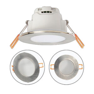 Downlight Encastrar LED Xelim Redondo Aro Níquel 5w 3000k IP65
