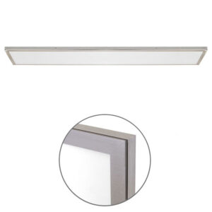 Painel Saliente Slim Rectangular 30x60cm Níquel 36w 3000k/4000k/6000k