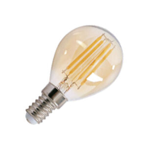 Lâmpada E14 G45 Filamento Ambar 4w 2700k 380lm