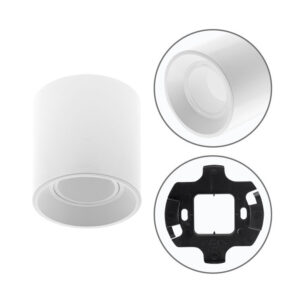 Aro GU-10 Plafond Redondo Plástico Branco Policarbonato