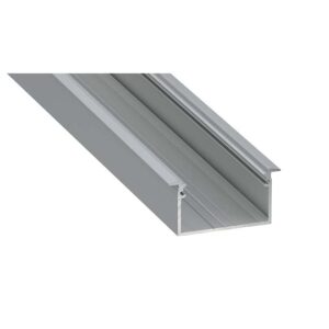 Calha Alumínio Encastrar Pode colocar 3 fitas led (L)43,5 x (A)35,3x(I)29 x 2Mx(R)35,5mm