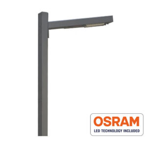 Luminária c/ Poste 4mts/6mts Altura 50w 4000k/5000k 186lm/w IP67 Chip Led OSRAM