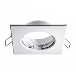 Aros P/ Lâmpada GU-10 Fixo Quadrado Branco