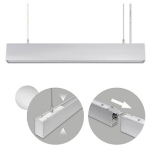 Linea Led Suspensa Dupla Alumínio 60/120cms 3000k/4000k/6400K IP20