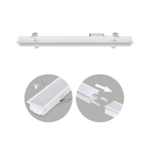 Linea Led Embutir Branco 60cms 20w<br>3000k/4000k/6400K 1600lm