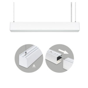 Linea Led Suspensa Branco 120cms 40w<br>3000k/4000k/6400K 3200lm