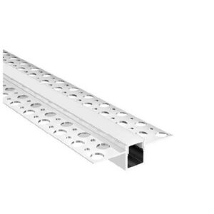 Calha Alumínio Encastrar Em Pladur (L)55x(A)13.5x(I)10.9x(R)13mm x 2M