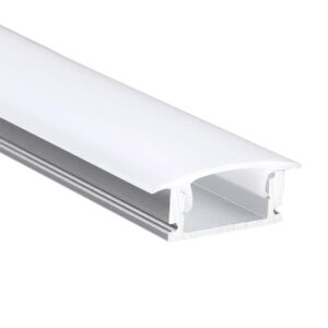 Calha Alumínio Encastrar Difusor Alargado (L)13 x (A)7 x 2M x (R)10mm