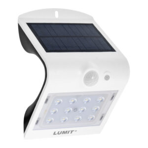 Aplique Led Branco Solar c/ Sensor 1,5w 6000k+4000k 230lm IP65