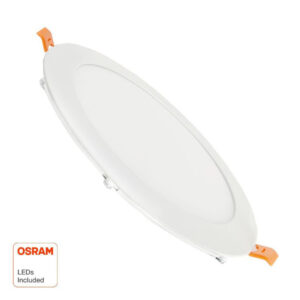 Painel Encastrar Redondo 15w OSRAM<br>3 Anos Garantia<br>FURO 155mm ARO 175mm