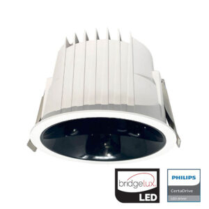 Downlight COB Led 40w Redondo CCT 4800lm Chip BRIDGELUX Drive PHILIPS