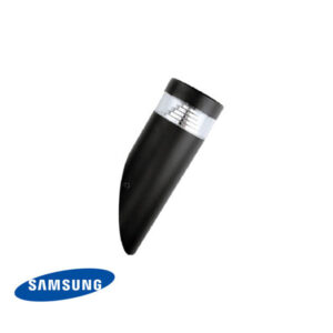 Aplique Parede Led Preto Redondo 8w 4000k 100lm/w IP44<br>SAMSUNG 3 Anos Garantia