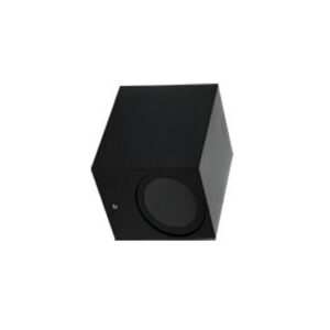 Aplique Led Parede Rectângular 1xGU10 Preto IP44