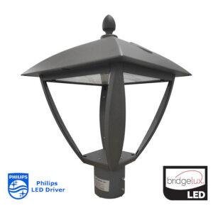 Luminária de Poste 10w-100w 4000k 240Lm/W Chip Led BRIDGELUX - Driver PHILIPS