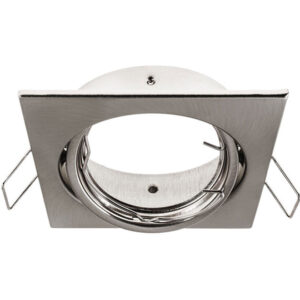 Aros Gu-10 Orientavel Quadrado Niquel