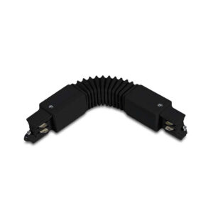 Conector articulável Preto calha monofásica