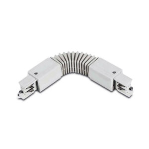 Conector articulável Branco calha monofásica