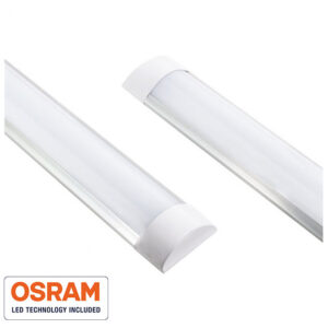 Armadura Led Slim 60/150cms IP20 Meia cana Chip Led OSRAM