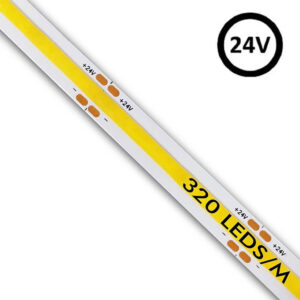 FITA LED COB Dimável <U>24v</U> 12w IP20 <BR>2200k / 3000k / 4000k / 5700k</BR>