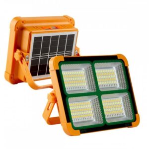 Projector Solar Portatil 200w CCT+Azul/Vermelho IP65 + Carregamento USB