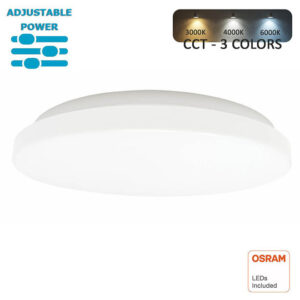 Painel Saliente Slim Redondo 24W-20W-16W CCT 3120Lm  Chip Led Osram