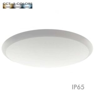 Plafond Led Redondo Potência Seleccionável - 20w/16w/12w  IP65 CCT 3000k/4000k/6000k