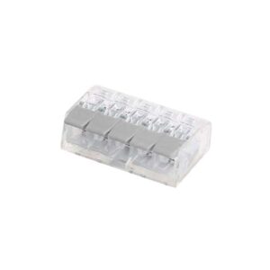 Ligador p/ Fio Flexível 5 Entradas 0.14 a 4mm<br>Cx de 100uni