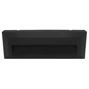 Aplique Led de Parede Saliente Retângular Preto 6w CCT IP65 300Lm