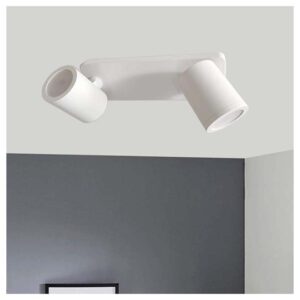 Aplique De Tecto Branco Para 2x GU10