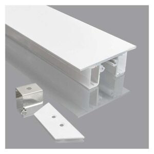 Calha Saliente Dupla Para Fita Led (L)50 x (P)17 x (I)12,8m x 2M