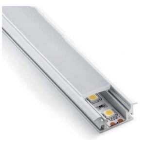 Calha Aluminio Chão IP65 (L)27.8 x (A)10.7mm x  2M (R)12.5mm