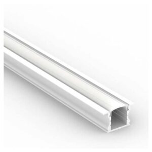 Calha Alumínio Encastrar Alta Branca (L)25 (A)14,47 (R)17,3 (I)14,3mm x 2M