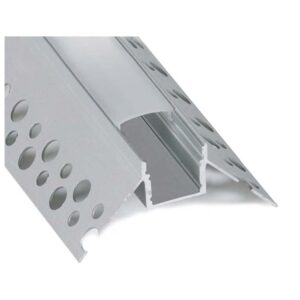 Calha Aluminio Encastrar Em Pladur Canto Exterior (L)34,64 x (A)13,86 mm x 2M