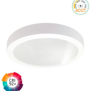 Painel Saliente 15w Redondo Branco 4CCT 2700/3000K/4000K/5700k 140Lm/w CRI92 Ø160x26mm Drive Gxtronic