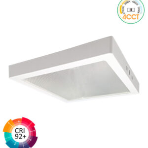 Painel Saliente 24w Quadrado Branco 4CCT 2700/3000K/4000K/5700k 140Lm/w CRI92 Ø210x210x26mm Drive Gxtronic