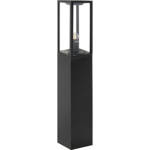 Aplique Chão 1xE27 antracite IP44 140x140x800 alumínio+vidro