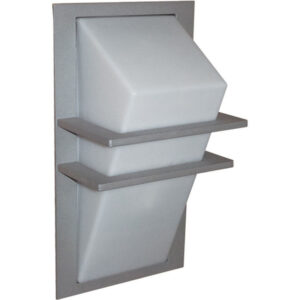 Aplique ParedeTecto Cinzento IP54 2xE27 C.35xL.19xAlt.15cm metal+plástico