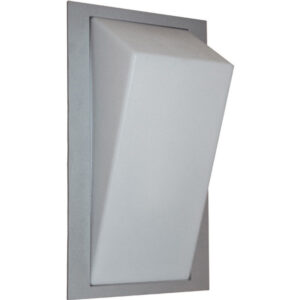 Aplique ParedeTecto Cinzento IP54 2xE27 C.35xL.19xAlt.14cm metal+plástico