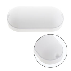 Plafond Led Oval Branco 9w IP65 900lm 168x71x47