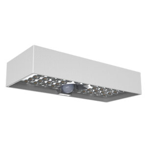 Aplique solar Parede Branco C/Sensor Movimento IP65 6W 900lm 3000K 4000k 230x97x42,7