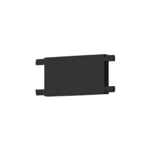 Conector vertical "I" para calha magnética Preto (2 condutores)