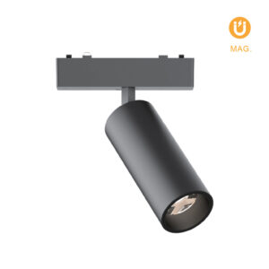 Foco para calha magnética Preto (2 condutores) 9W 330lm 3000K 24° Alt.16xD.4,4cm