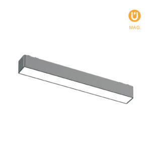 Barra fixa para calha magnética Preto (2 condutores) 12W 560lm 3000K 150° C.23xL.2,6xAlt.2,4cm