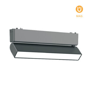 Barra orientável p/calha magnética Preto (2 condutores) 12W 580lm 3000K 150° C.23xL.2,6xAlt.8cm