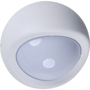 Aplique Parede Redondo Branco IP44 1xE27  Ø19x12cm alumínio + policarbonato (PC)