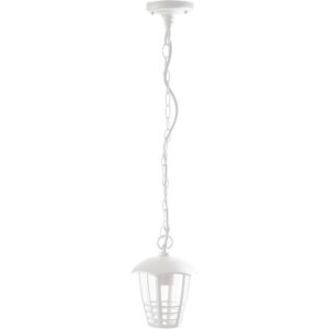 Suspensão  1xE27  Branco  IP44 170x170x830(Reg) Alumínio + PC
