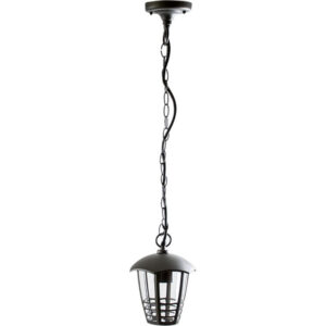 Suspensão  1xE27  Antracite  IP44 170x170x830(Reg) Alumínio + PC