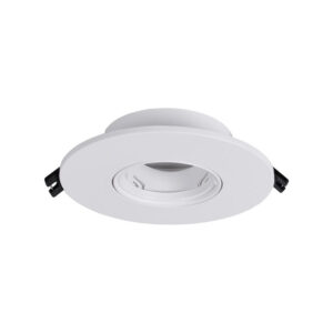 Aro GU-10 Encastrar Redondo Plástico Branco Alt.2,7xD.11cm F7,5cm