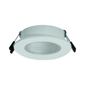 Aro GU-10 Encastrar Redondo Plástico Branco Alt.3,4xD.9cm F7,5cm