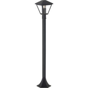 Aplique Chão  1xE27  Antracite IP44 160x160x1Metro Alumínio + Vidro